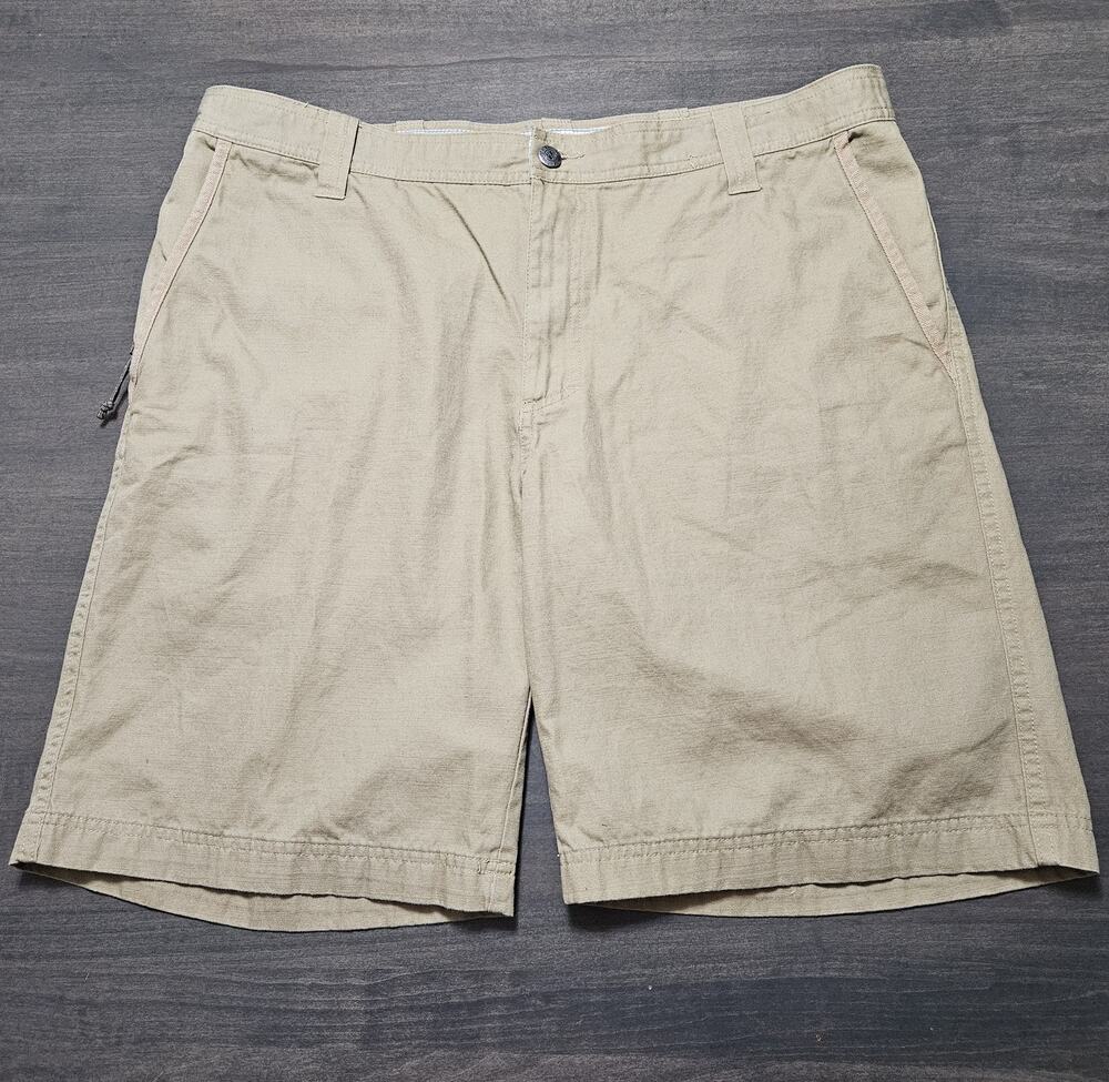 Columbia Omni-Shade Men's Shorts Sun Protection Khaki 38W 10L Fisherman